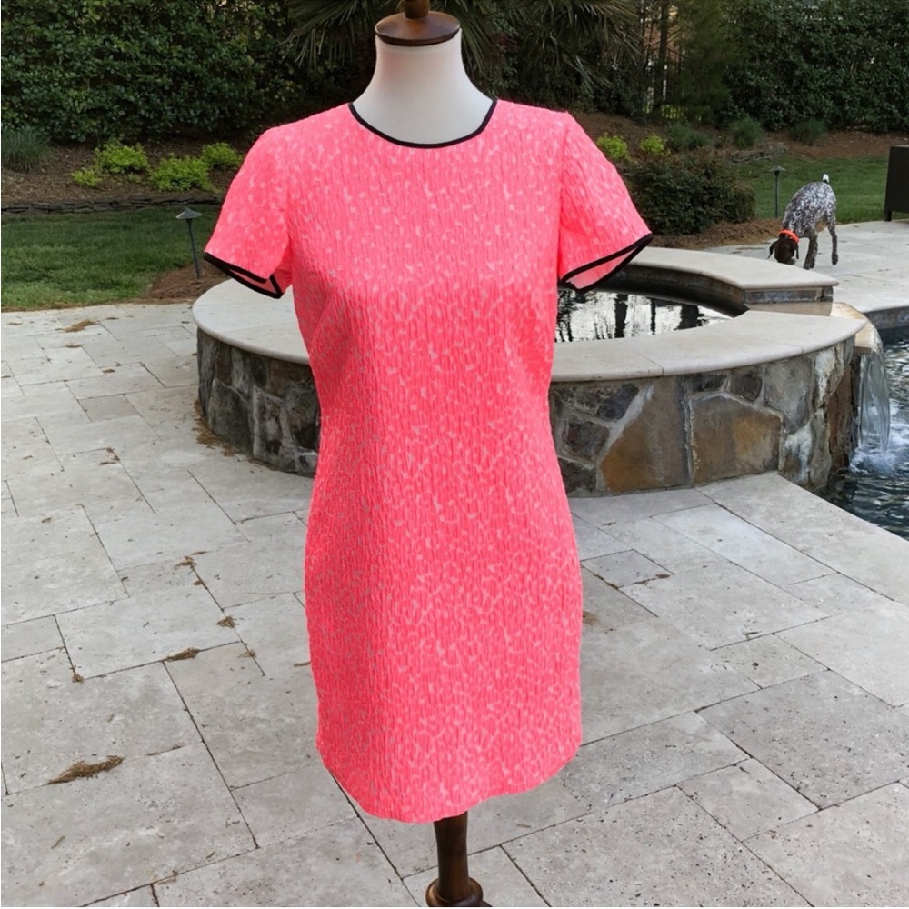 BANANA REPUBLIC PINK CHEETAH PRINT SHIFT DRESS